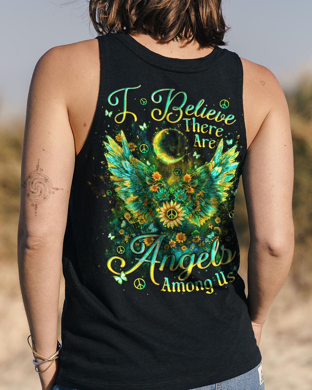 I BELIEVE THERE ARE ANGELS AMONG US WINGS ALL OVER PRINT - TLNT1612243