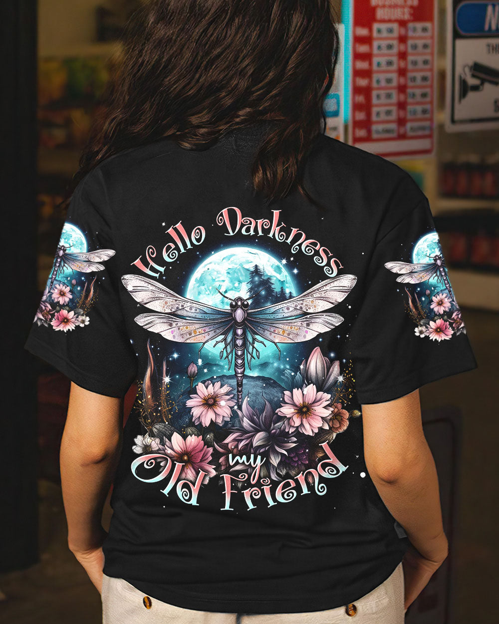 HELLO DARKNESS MY OLD FRIEND DRAGONFLY ALL OVER PRINT - TLNT1707233