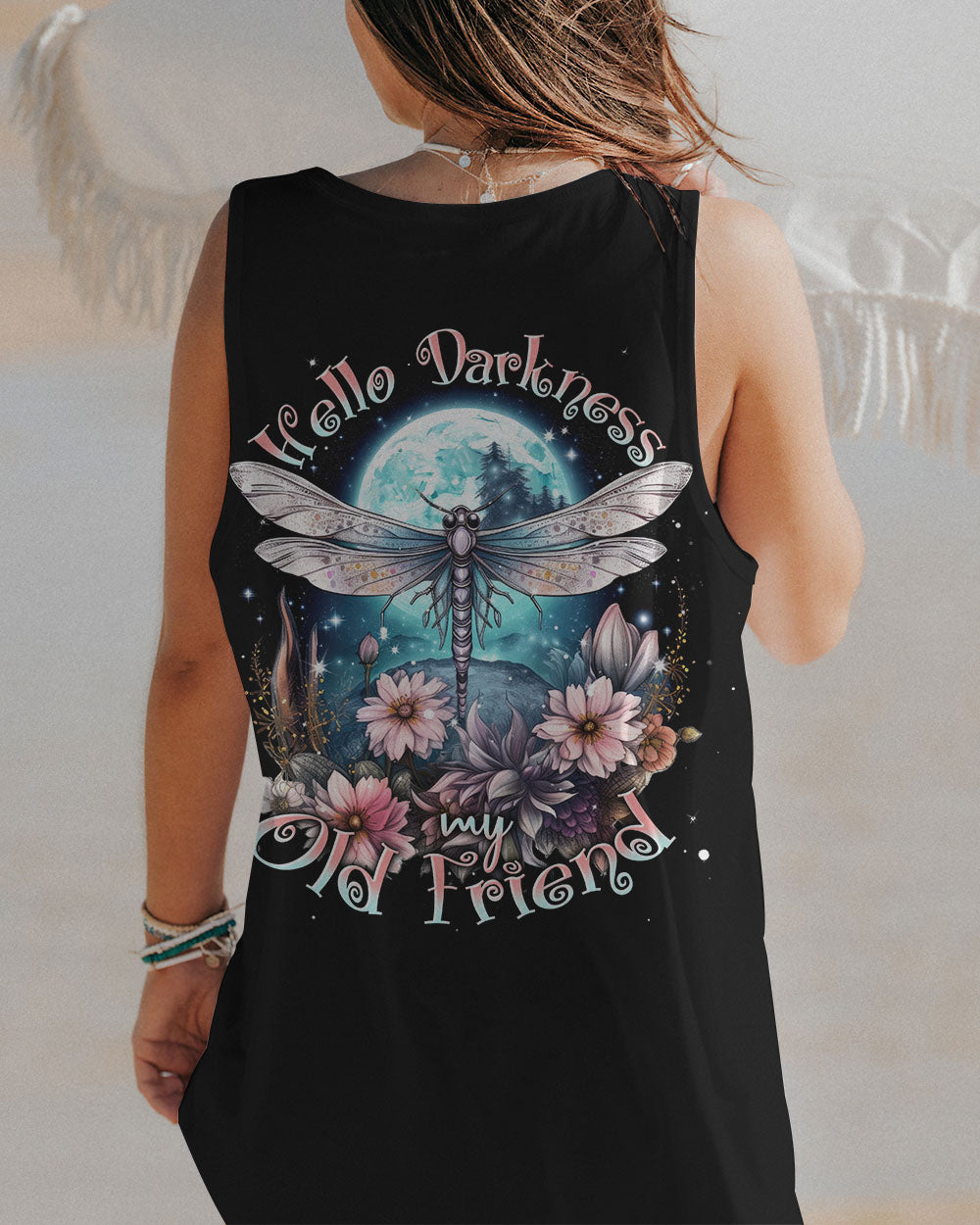 HELLO DARKNESS MY OLD FRIEND DRAGONFLY ALL OVER PRINT - TLNT1707233