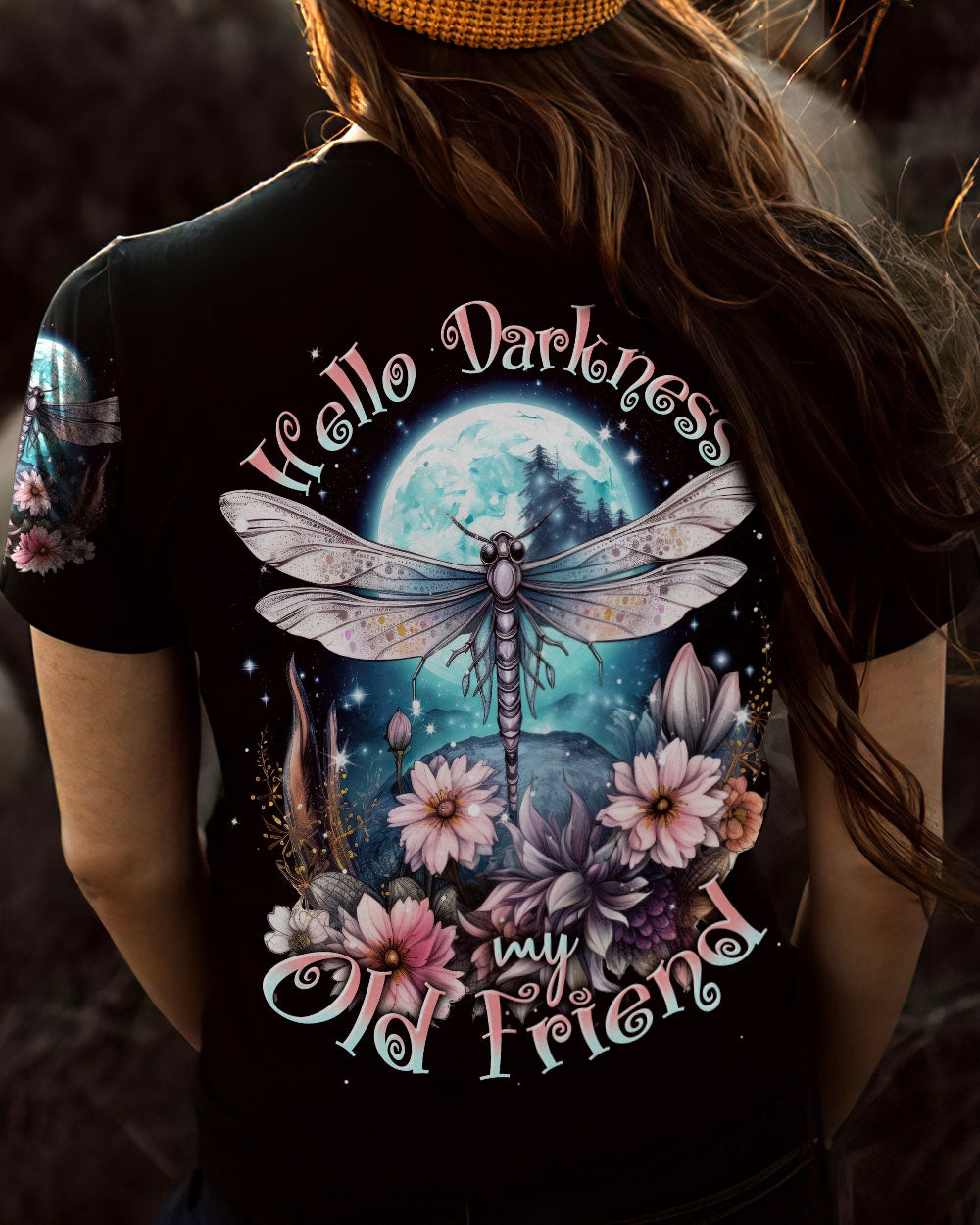 HELLO DARKNESS MY OLD FRIEND DRAGONFLY ALL OVER PRINT - TLNT1707233