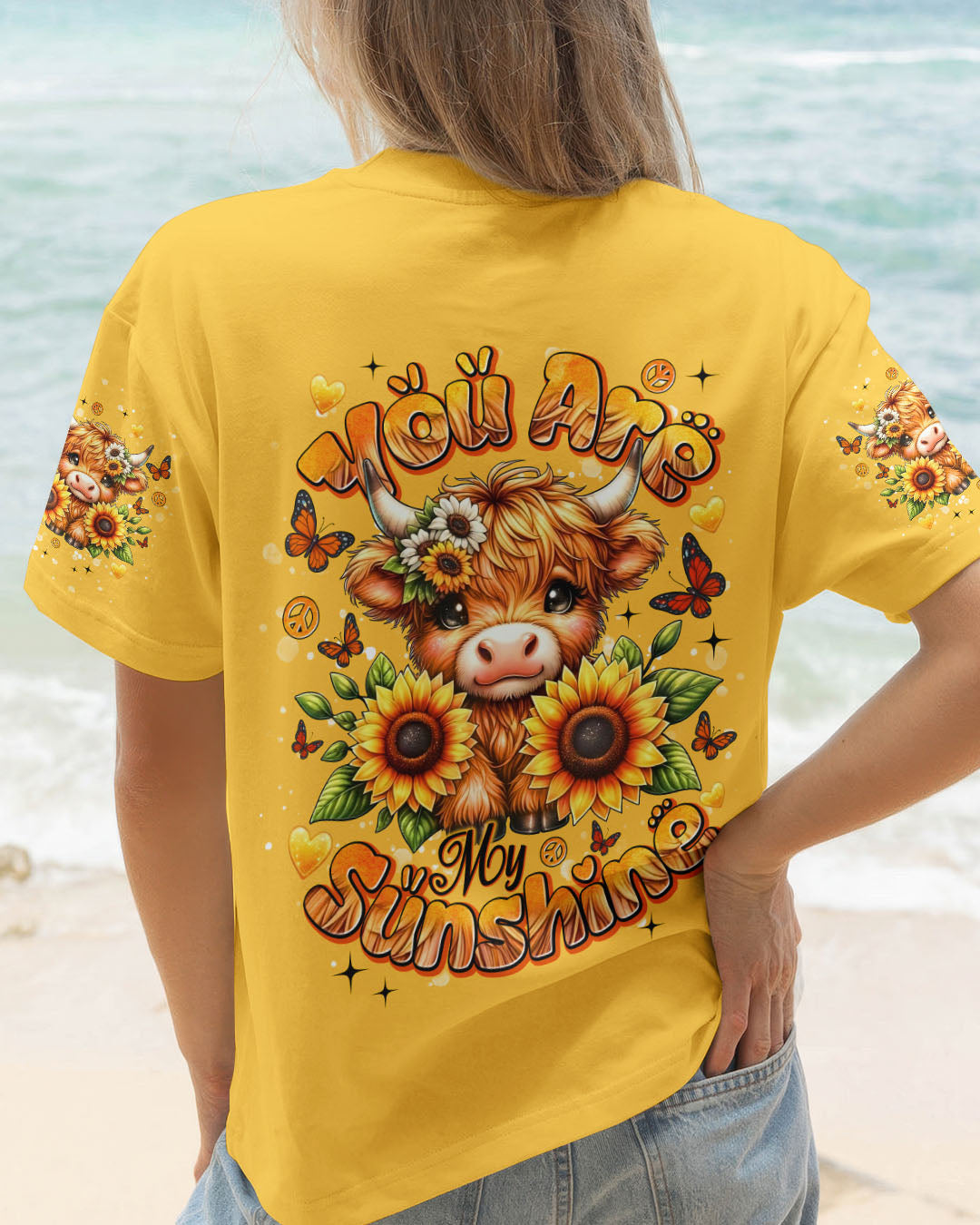 YOU ARE MY SUNSHINE COW ALL OVER PRINT - TLNT1709251