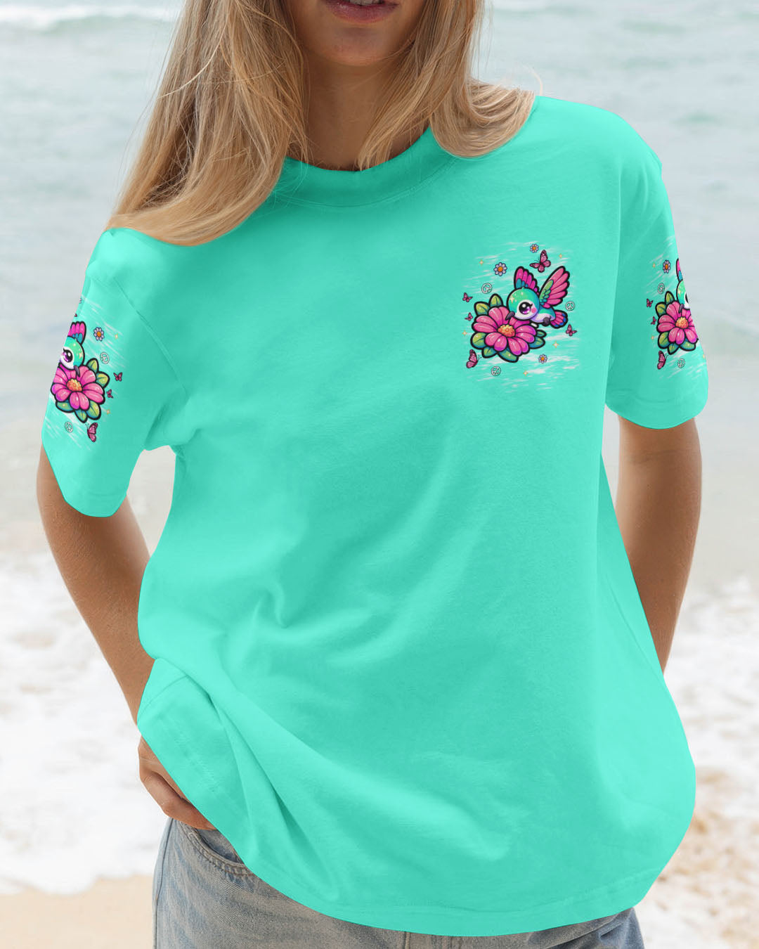 TINY BUT MIGHTY HUMMINGBIRD ALL OVER PRINT - TLNT1709253