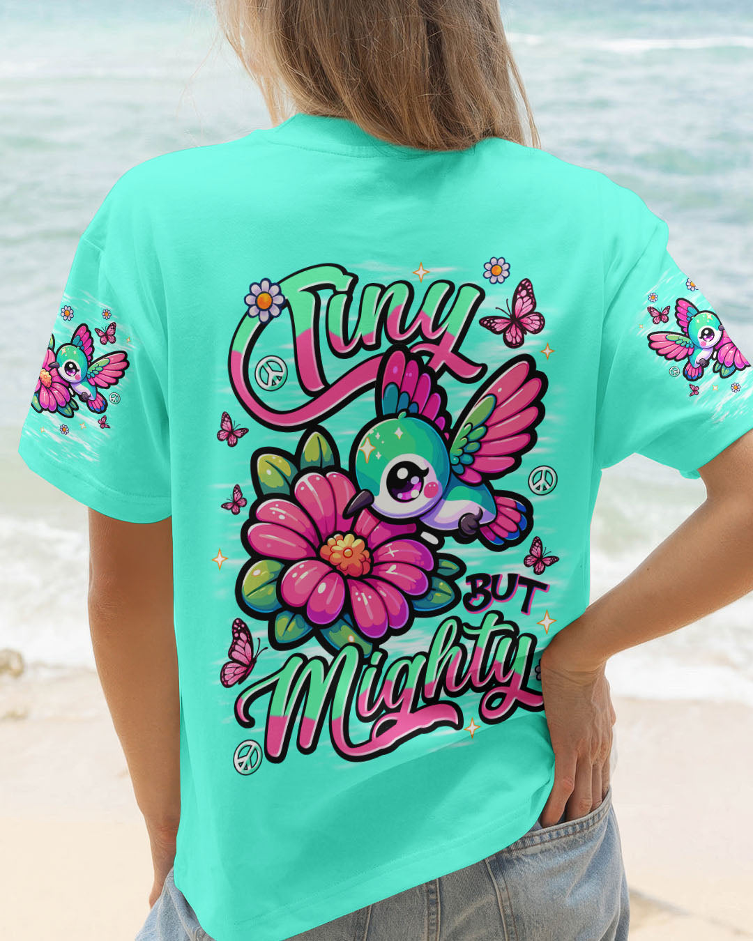 TINY BUT MIGHTY HUMMINGBIRD ALL OVER PRINT - TLNT1709253