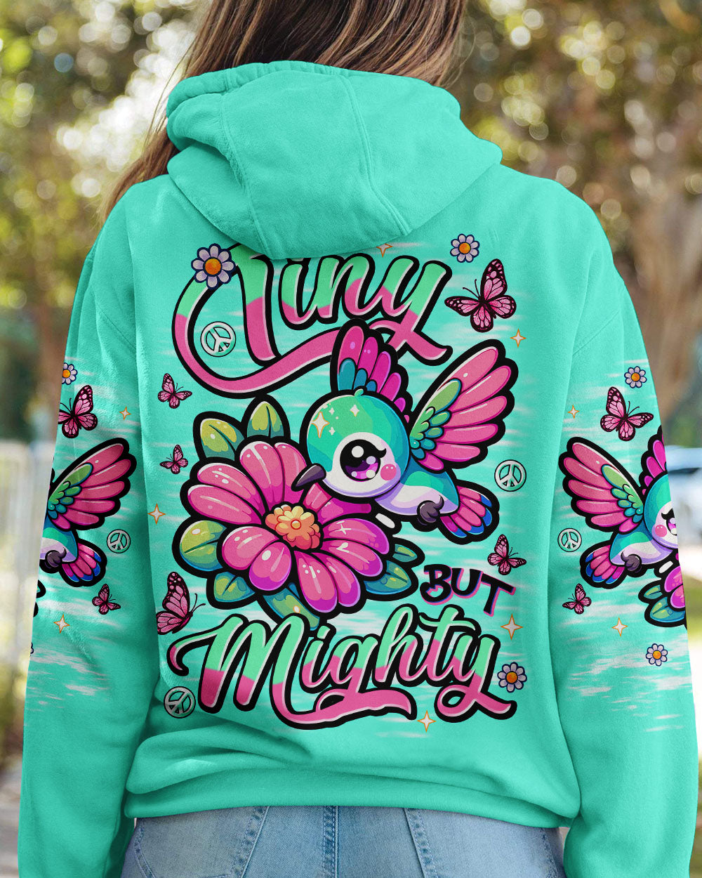 TINY BUT MIGHTY HUMMINGBIRD ALL OVER PRINT - TLNT1709253