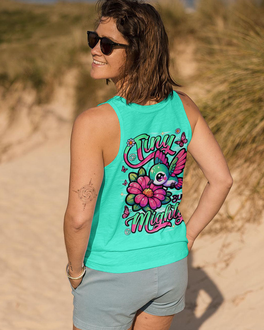 TINY BUT MIGHTY HUMMINGBIRD ALL OVER PRINT - TLNT1709253