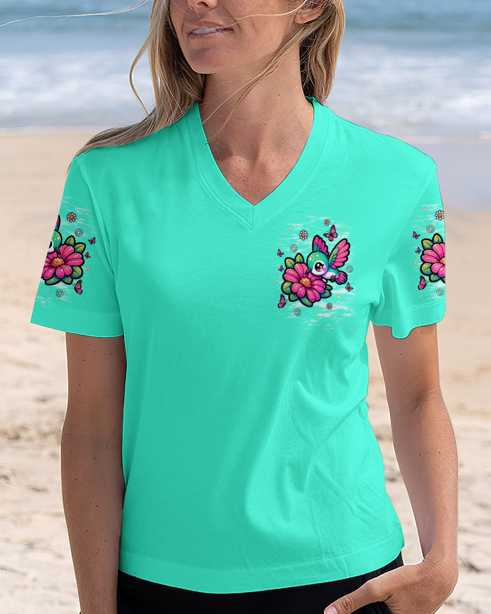 TINY BUT MIGHTY HUMMINGBIRD ALL OVER PRINT - TLNT1709253