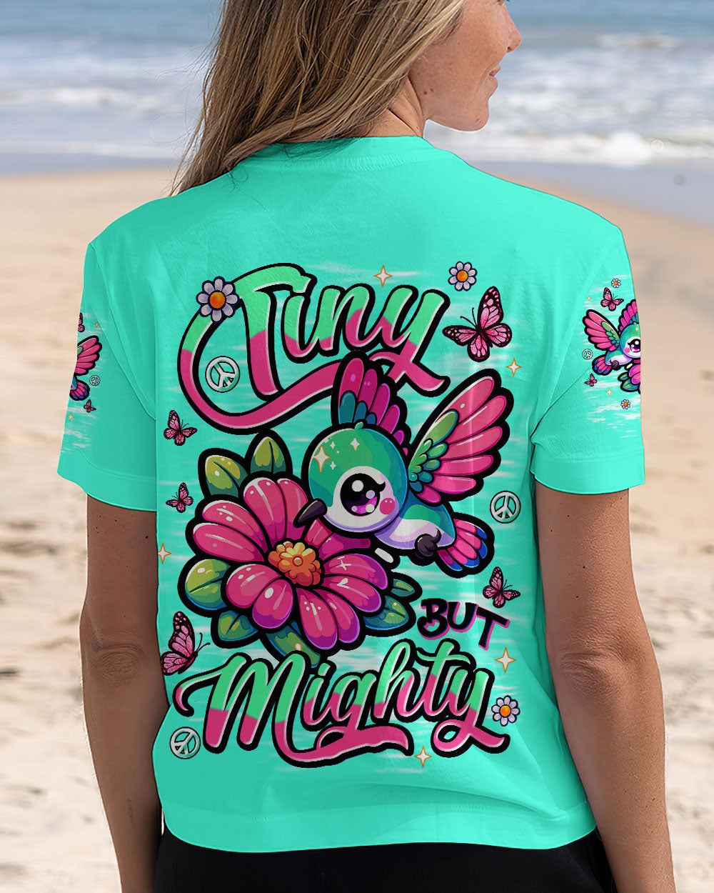 TINY BUT MIGHTY HUMMINGBIRD ALL OVER PRINT - TLNT1709253