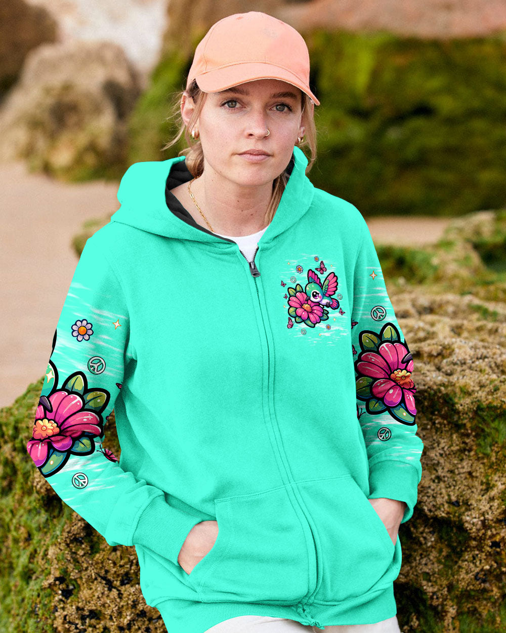 TINY BUT MIGHTY HUMMINGBIRD ALL OVER PRINT - TLNT1709253