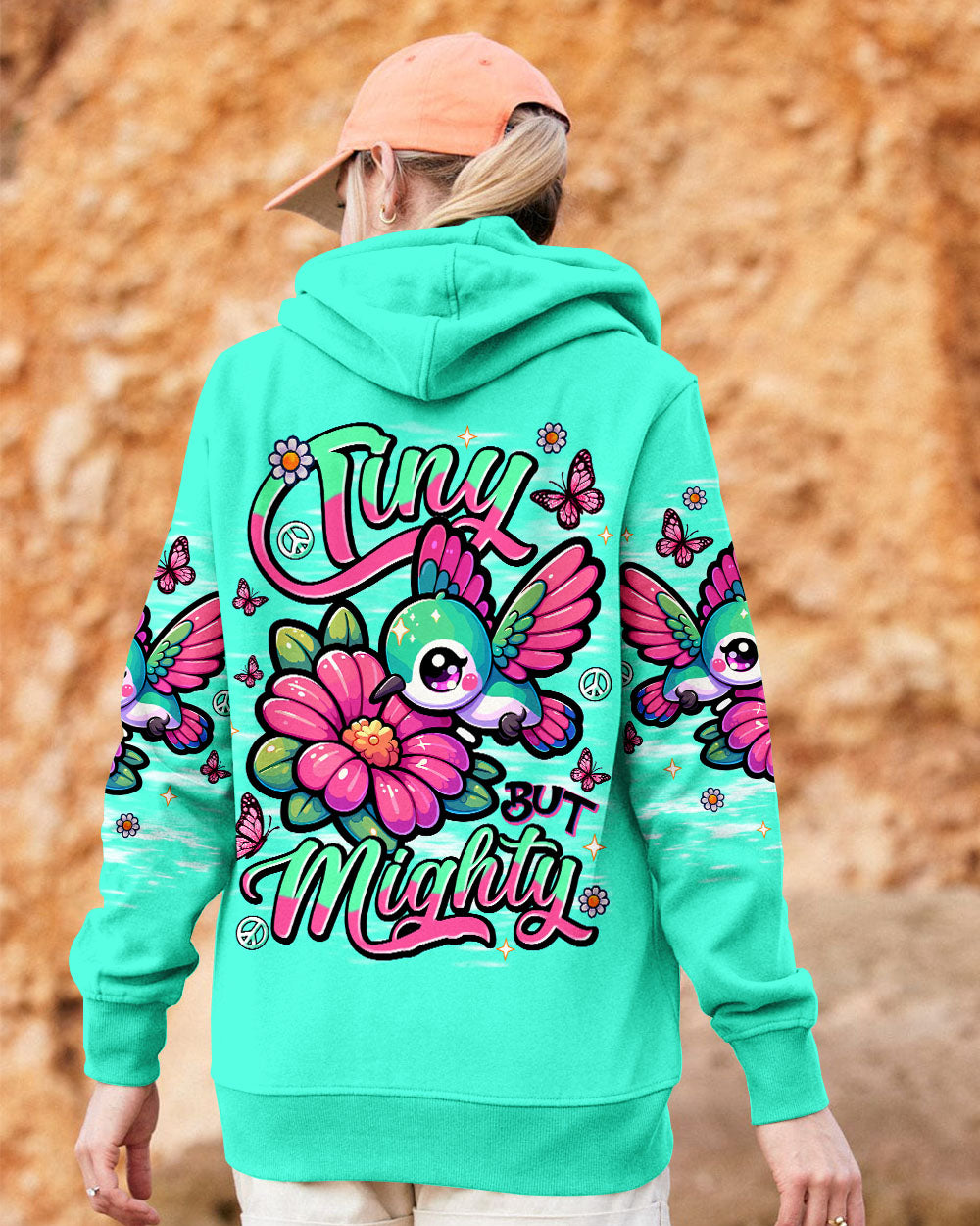 TINY BUT MIGHTY HUMMINGBIRD ALL OVER PRINT - TLNT1709253