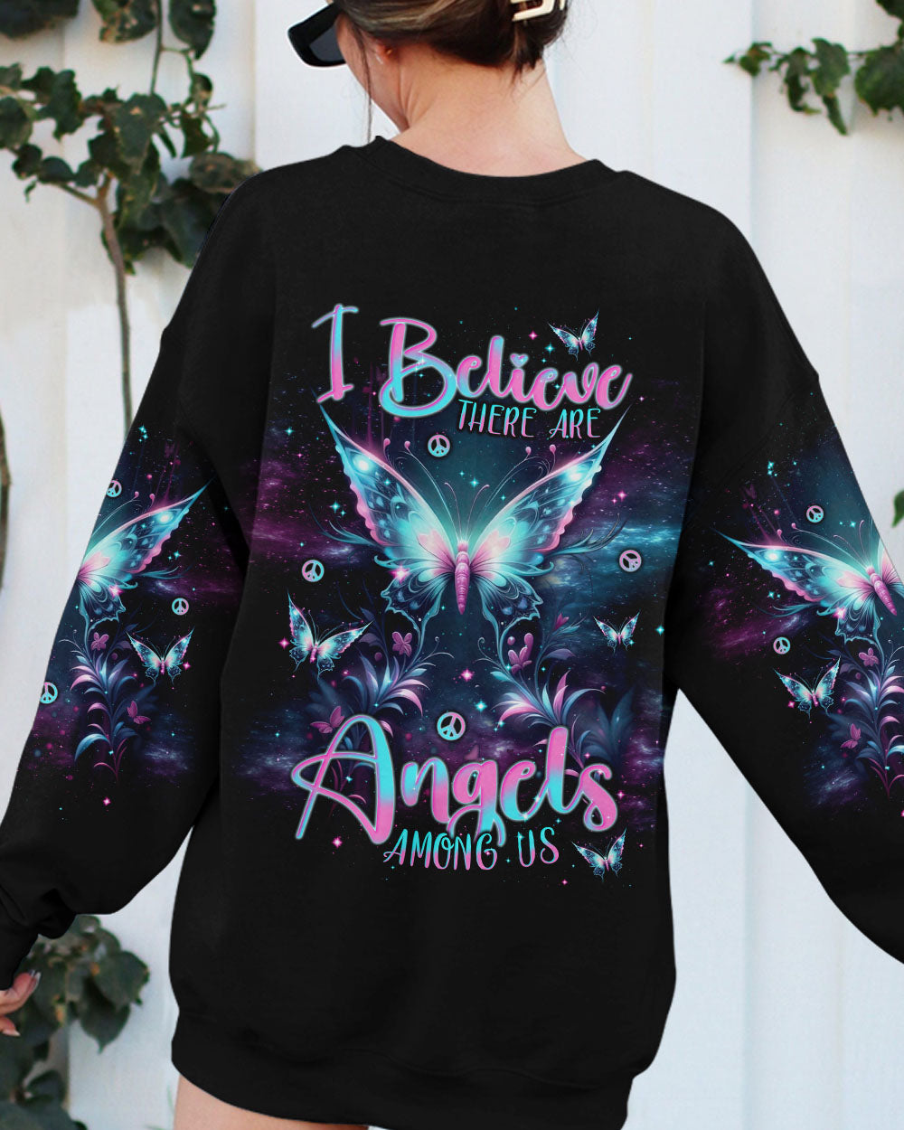 I BELIEVE THERE ARE ANGELS AMONG US BUTTERFLY ALL OVER PRINT - TLNT1801243