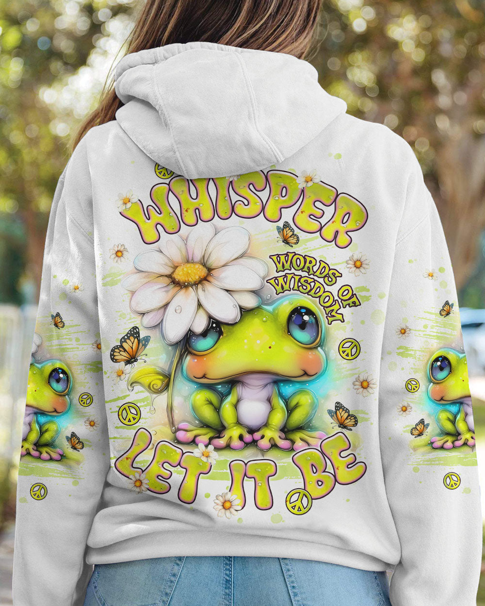 WHISPER WORDS OF WISDOM LET IT BE FROG ALL OVER PRINT  - TLNT1806253