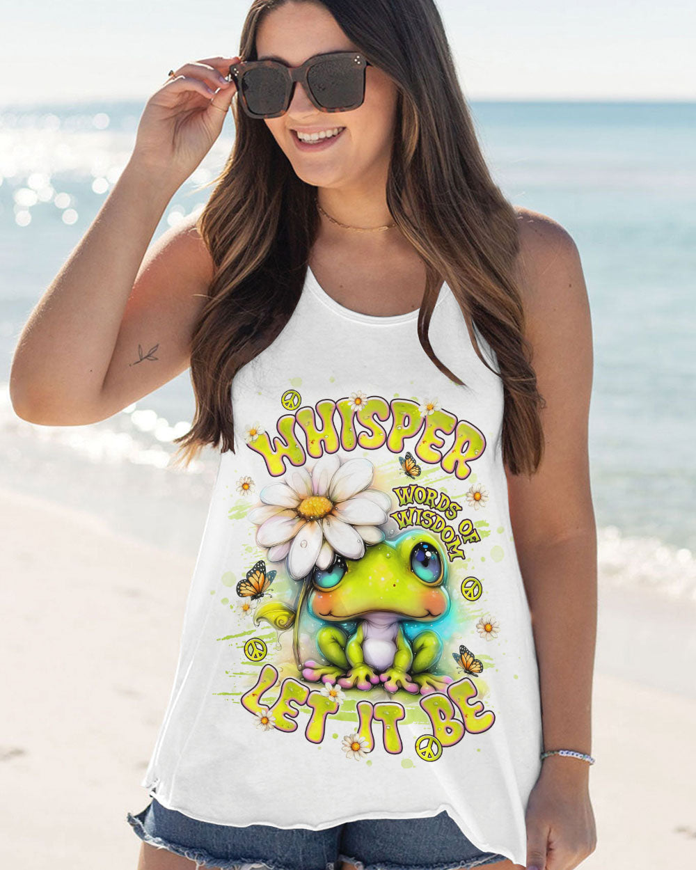 WHISPER WORDS OF WISDOM LET IT BE FROG ALL OVER PRINT  - TLNT1806253