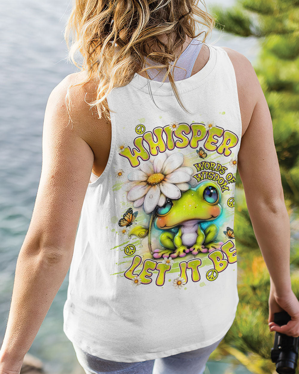 WHISPER WORDS OF WISDOM LET IT BE FROG ALL OVER PRINT  - TLNT1806253