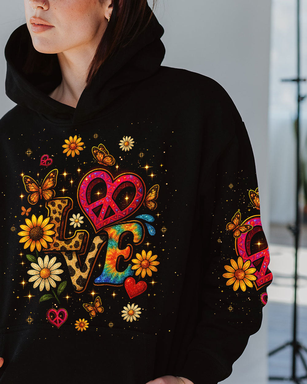 LOVE HIPPIE FLOWER ALL OVER PRINT - TLNT1904253