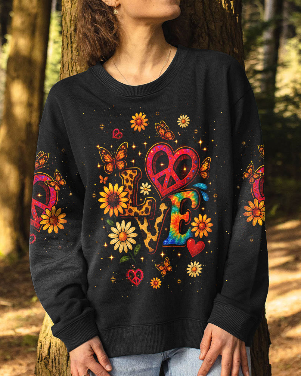 LOVE HIPPIE FLOWER ALL OVER PRINT - TLNT1904253
