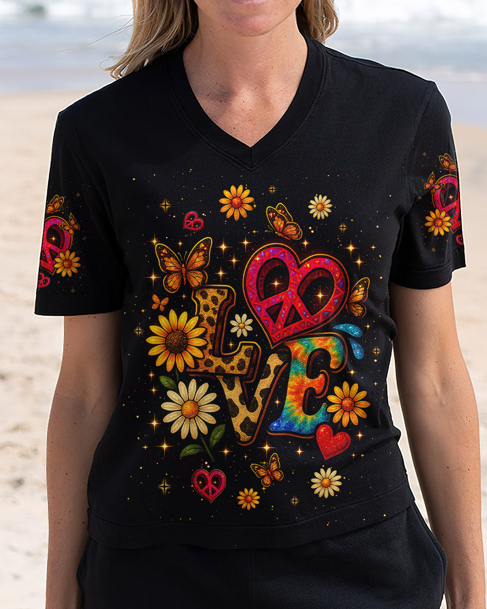LOVE HIPPIE FLOWER ALL OVER PRINT - TLNT1904253