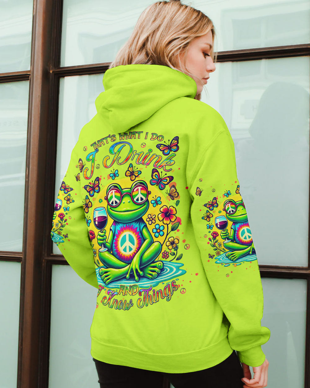 I DRINK AND I KNOW THINGS FROG ALL OVER PRINT - TLNT1907243