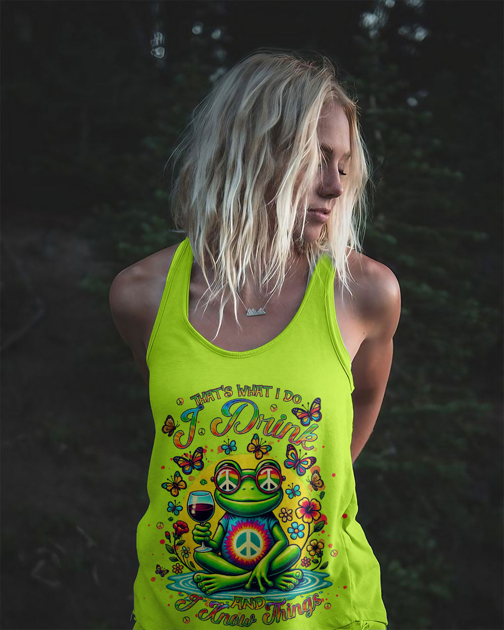 I DRINK AND I KNOW THINGS FROG ALL OVER PRINT - TLNT1907243