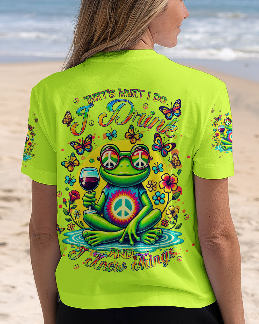 I DRINK AND I KNOW THINGS FROG ALL OVER PRINT - TLNT1907243