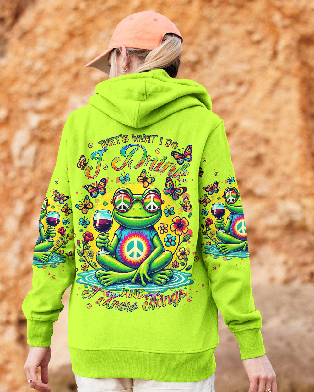 I DRINK AND I KNOW THINGS FROG ALL OVER PRINT - TLNT1907243