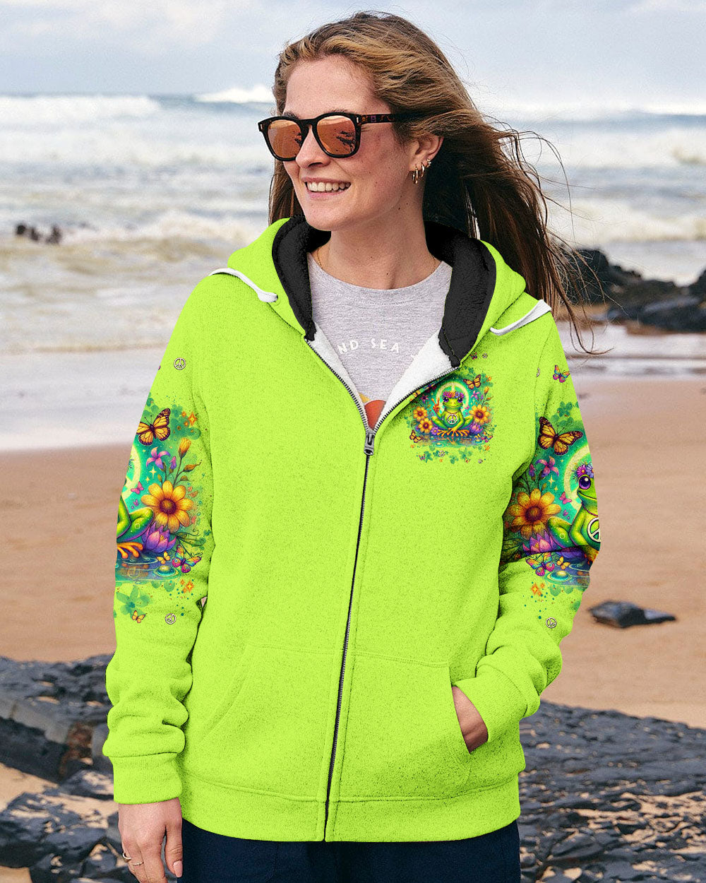 BE YOU THE WORLD WILL ADJUST FROG ALL OVER PRINT  - TLNT2001251