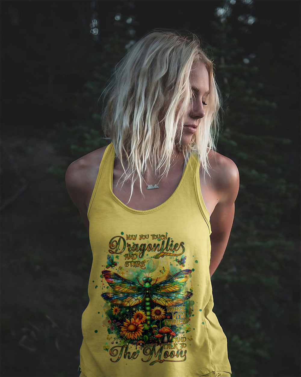 MAY YOU TOUCH DRAGONFLIES AND STARS ALL OVER PRINT - TLNT2009243