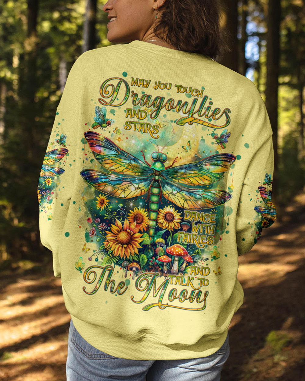 MAY YOU TOUCH DRAGONFLIES AND STARS ALL OVER PRINT - TLNT2009243