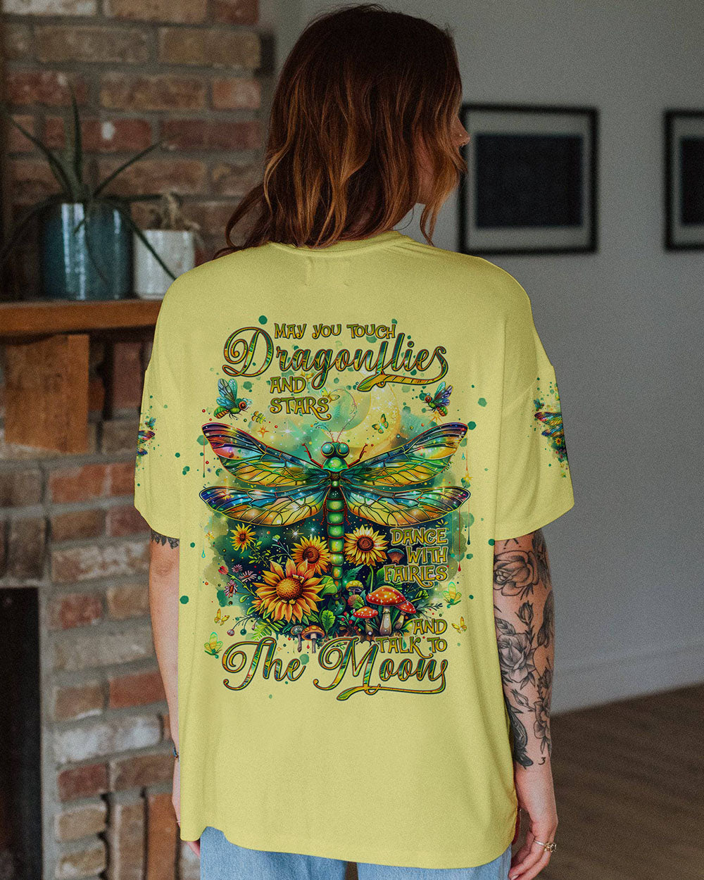 MAY YOU TOUCH DRAGONFLIES AND STARS ALL OVER PRINT - TLNT2009243