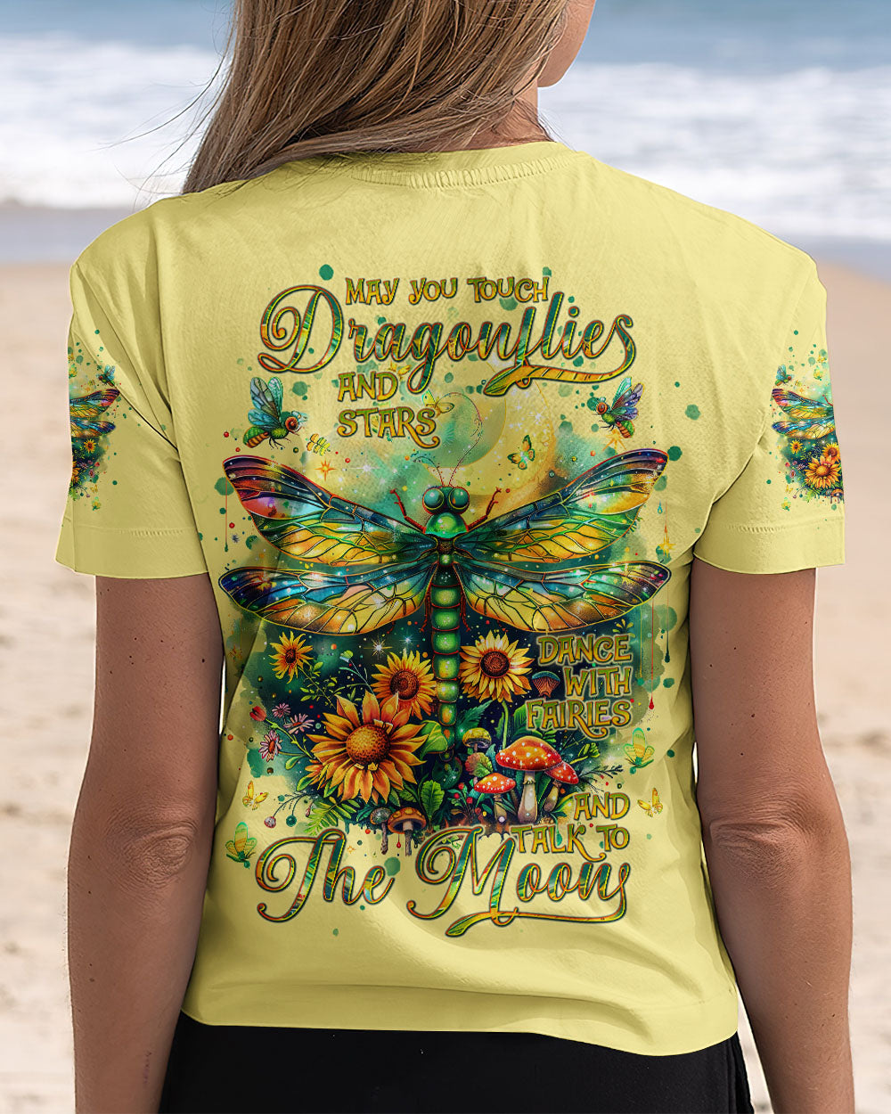 MAY YOU TOUCH DRAGONFLIES AND STARS ALL OVER PRINT - TLNT2009243