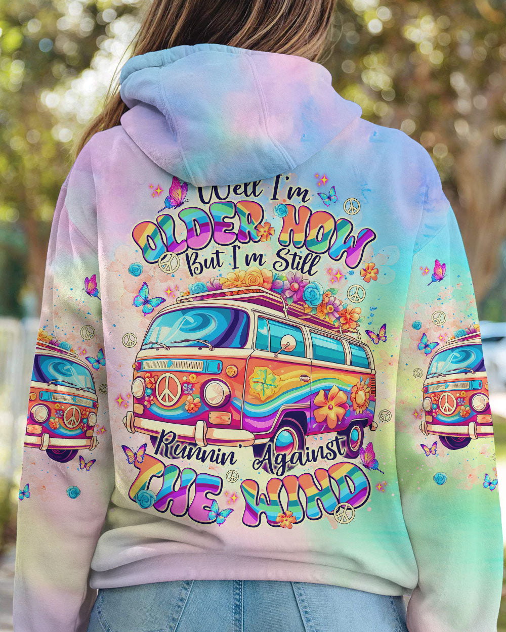 RUNNING AGAINST THE WIND BUS TIE DYE  ALL OVER PRINT - TLNT2101253