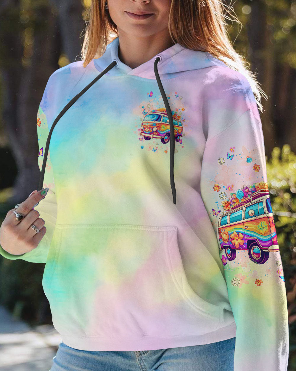 RUNNING AGAINST THE WIND BUS TIE DYE  ALL OVER PRINT - TLNT2101253