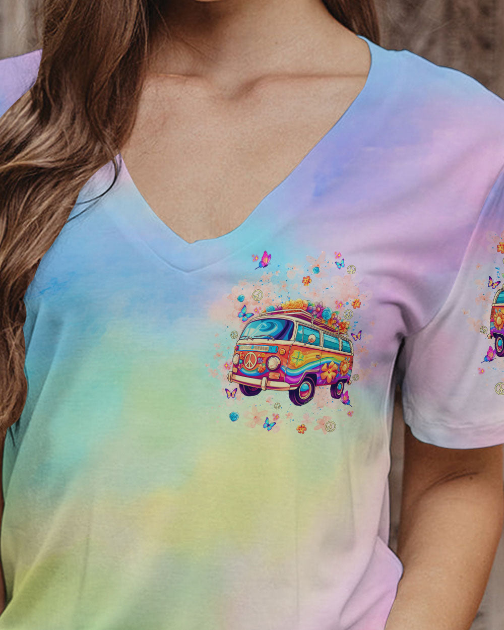 RUNNING AGAINST THE WIND BUS TIE DYE  ALL OVER PRINT - TLNT2101253