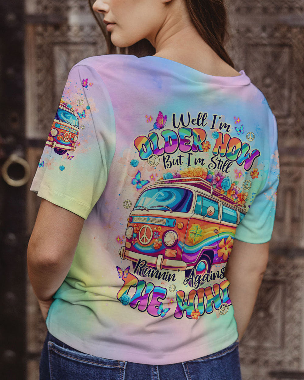 RUNNING AGAINST THE WIND BUS TIE DYE  ALL OVER PRINT - TLNT2101253