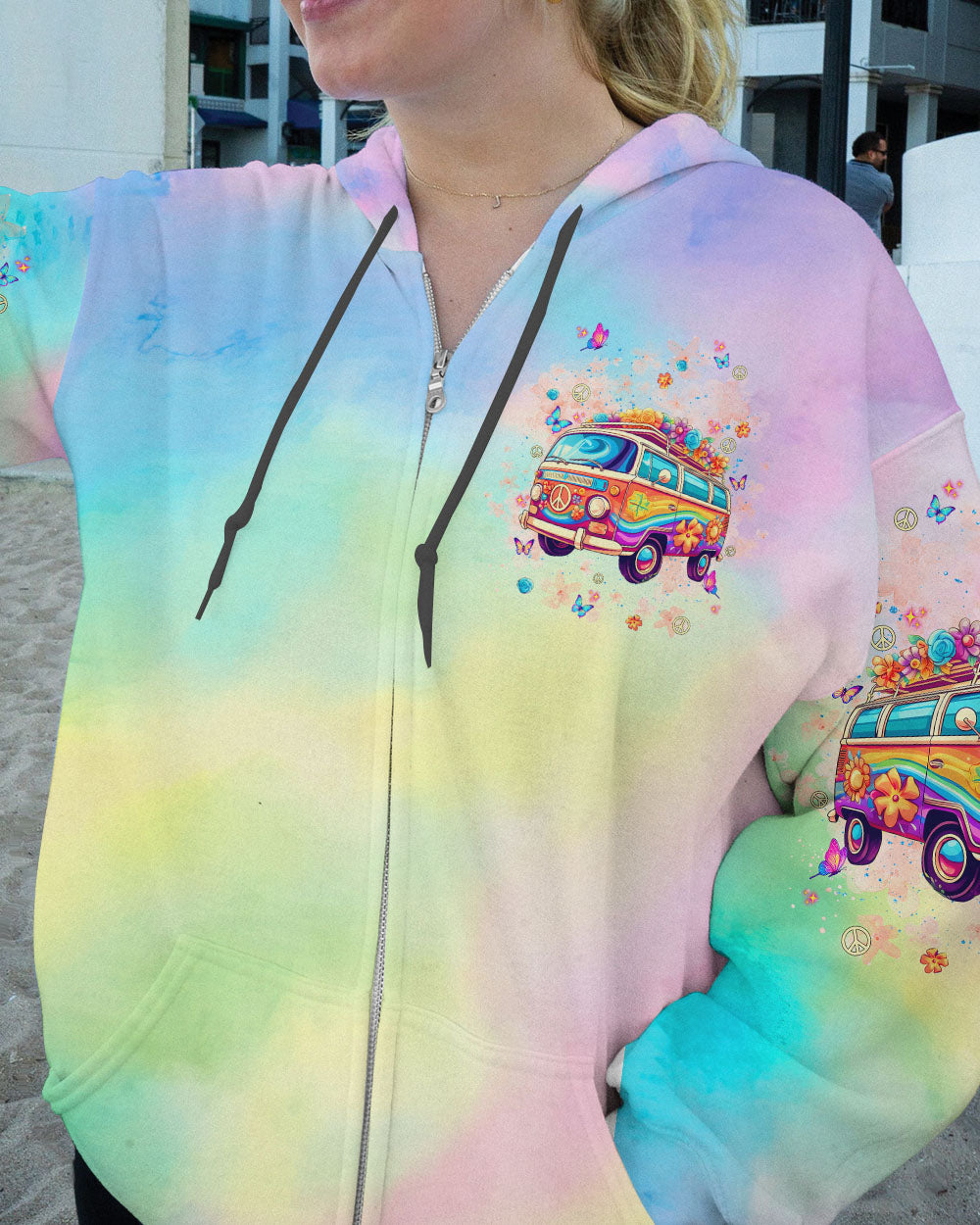 RUNNING AGAINST THE WIND BUS TIE DYE  ALL OVER PRINT - TLNT2101253