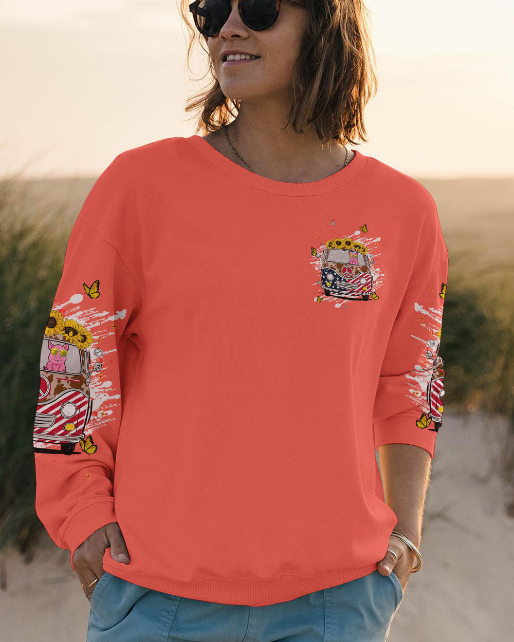 ALL AMERICAN HOT MESS HIPPIE BUS  ALL OVER PRINT - TLNT2105245