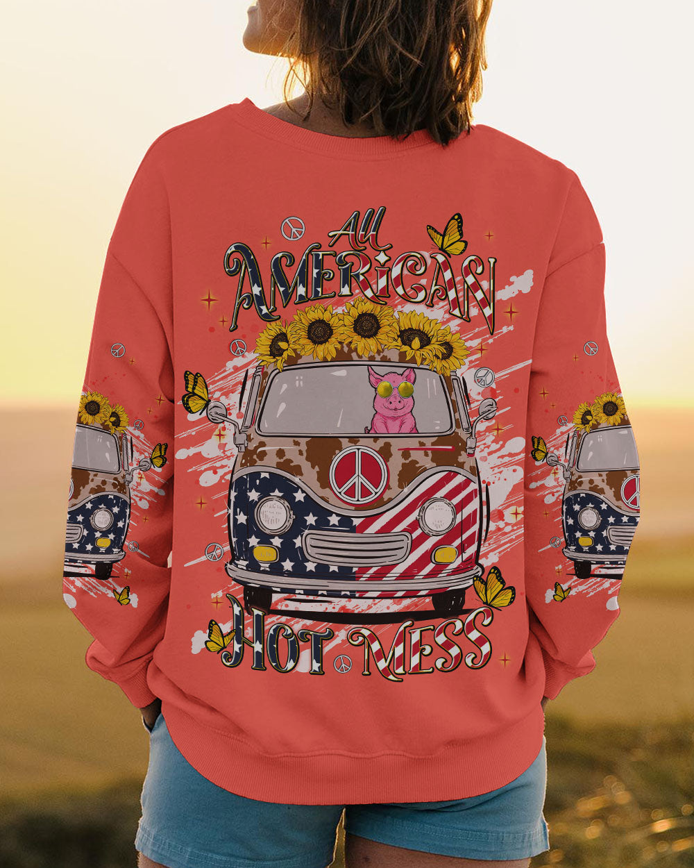 ALL AMERICAN HOT MESS HIPPIE BUS  ALL OVER PRINT - TLNT2105245
