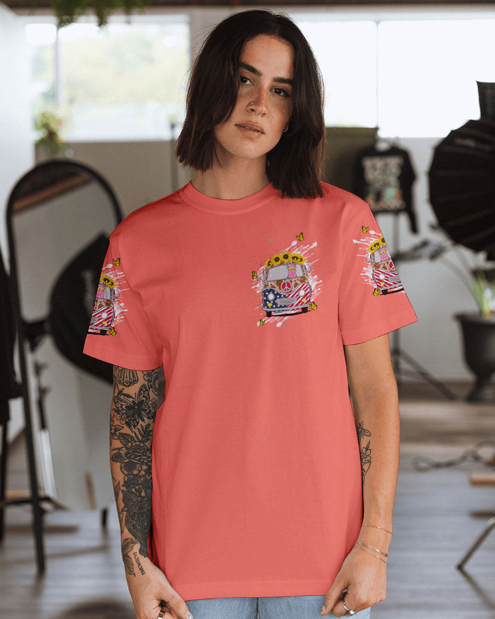 ALL AMERICAN HOT MESS HIPPIE BUS  ALL OVER PRINT - TLNT2105245