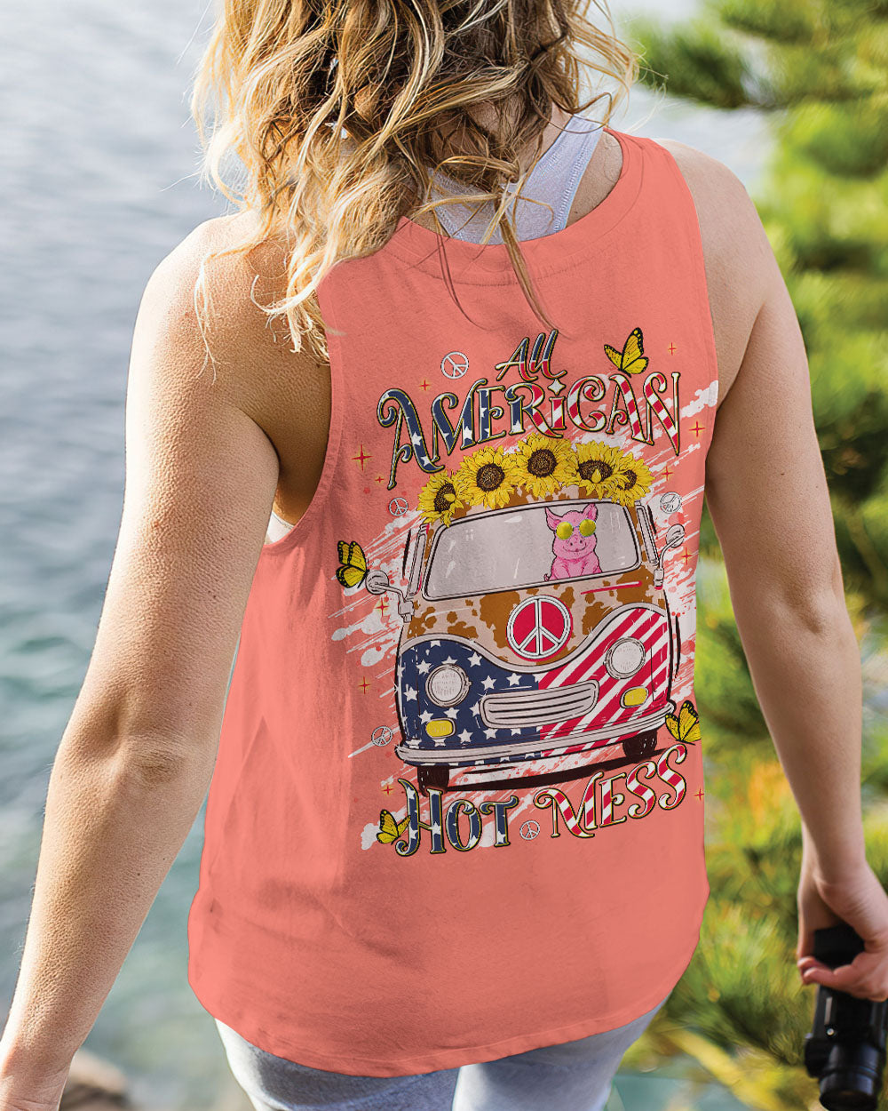 ALL AMERICAN HOT MESS HIPPIE BUS  ALL OVER PRINT - TLNT2105245