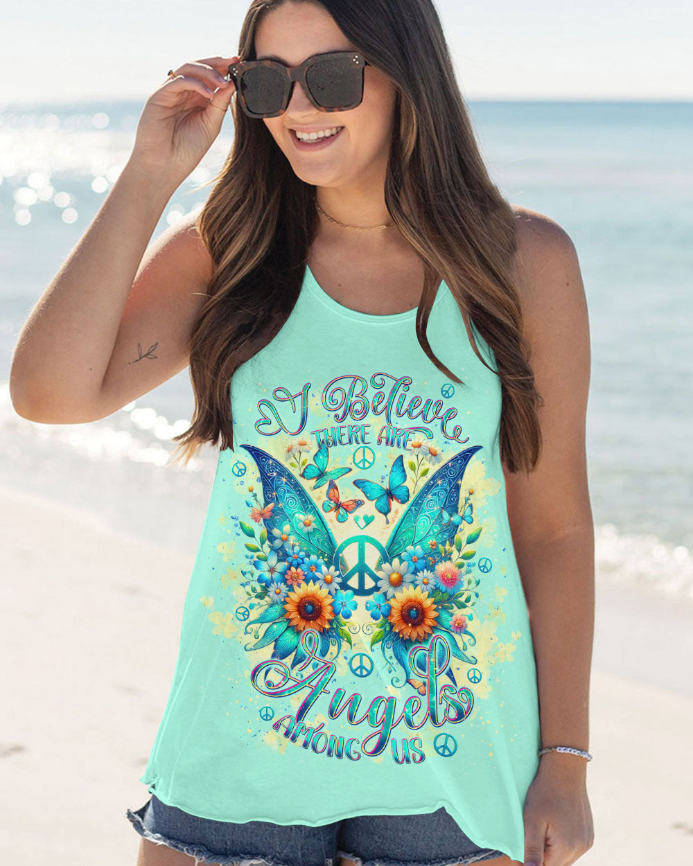 I BELIEVE THERE ARE ANGELS AMONG US WINGS ALL OVER PRINT - TLNT2108243