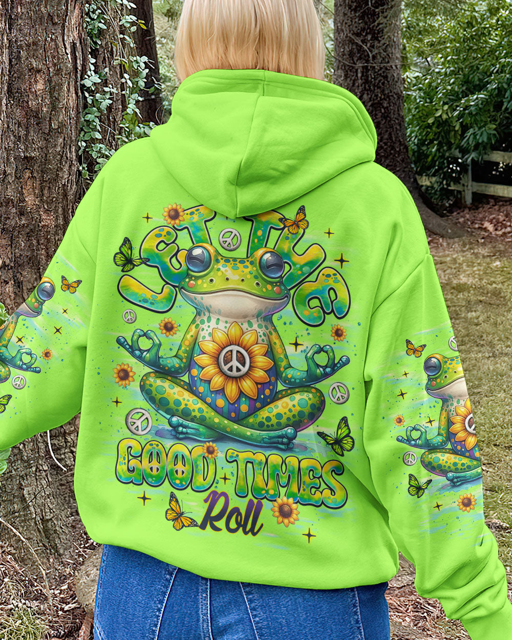 LET THE GOOD TIMES ROLL FROG ALL OVER PRINT  - TLNT2108254