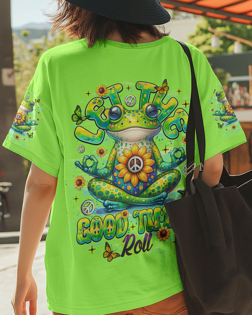 LET THE GOOD TIMES ROLL FROG ALL OVER PRINT  - TLNT2108254