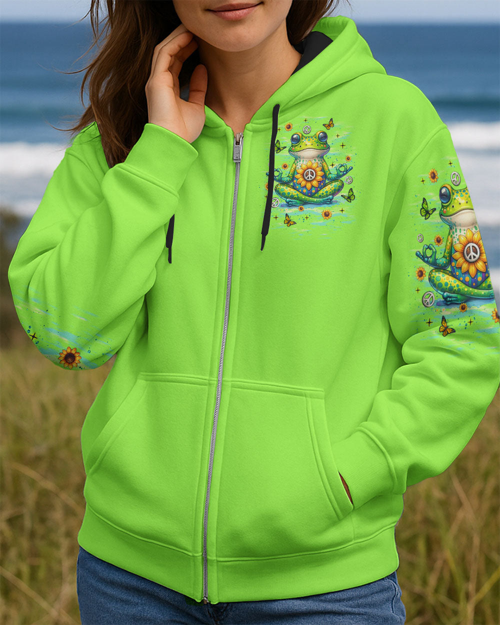 LET THE GOOD TIMES ROLL FROG ALL OVER PRINT  - TLNT2108254