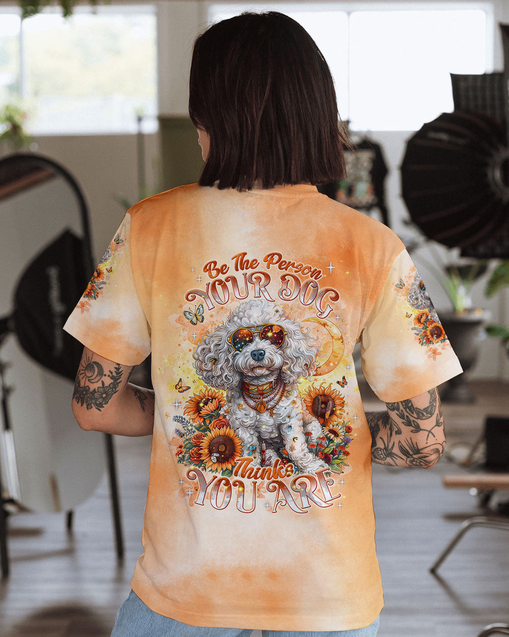 BE THE PERSON YOUR DOG THINKS YOU ARE POODLE DOG ALL OVER PRINT - TLNT2204243
