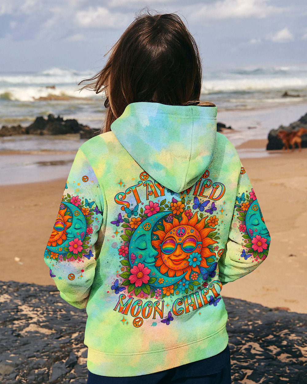 STAY WILD MOON CHILD TIE DYE ALL OVER PRINT - TLNT2204252