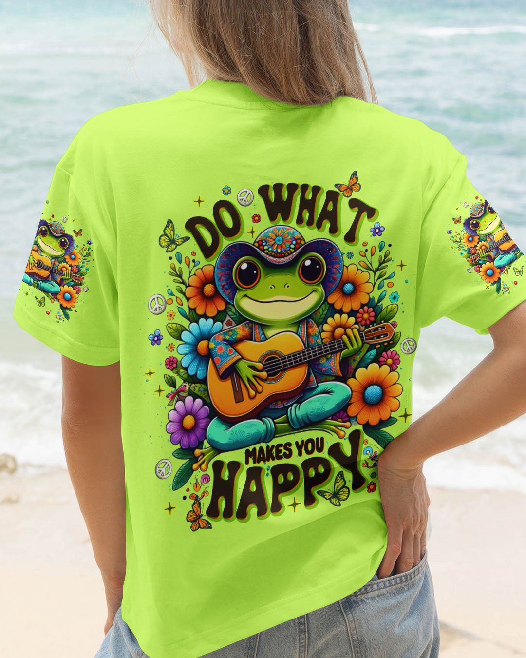 DO WHAT MAKES YOU HAPPY FROG ALL OVER PRINT  - TLNT2208254