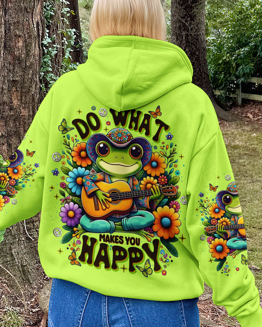 DO WHAT MAKES YOU HAPPY FROG ALL OVER PRINT  - TLNT2208254