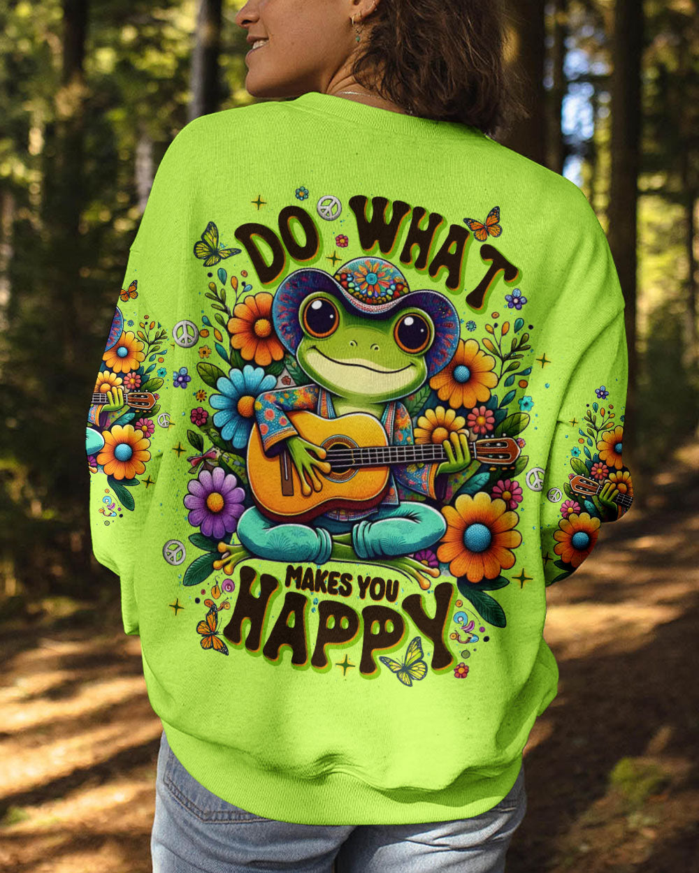 DO WHAT MAKES YOU HAPPY FROG ALL OVER PRINT  - TLNT2208254