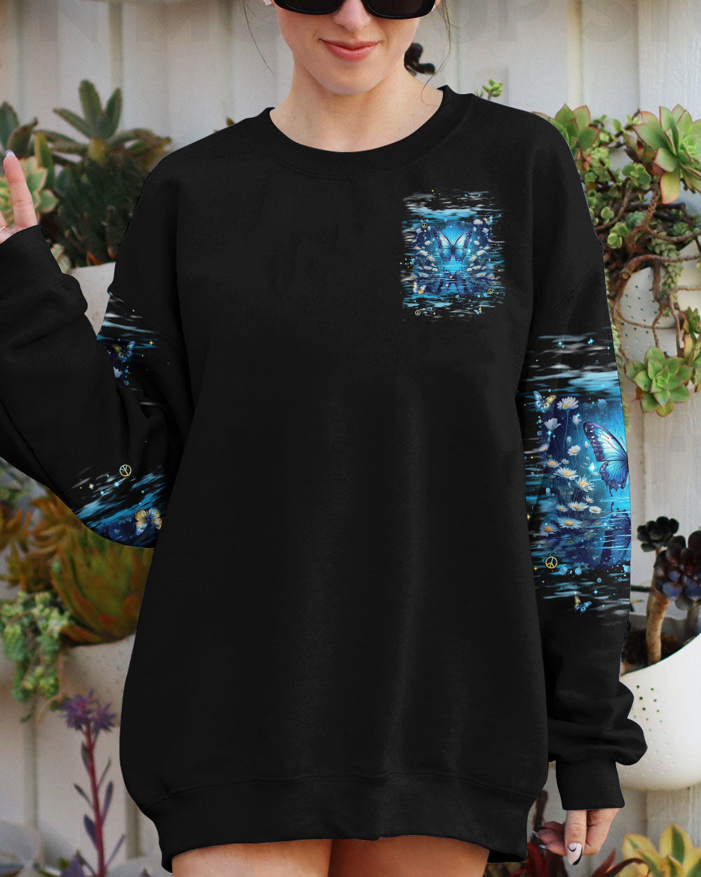 I BELIEVE THERE ARE ANGELS AMONG US BUTTERFLY ALL OVER PRINT - TLNT2301241