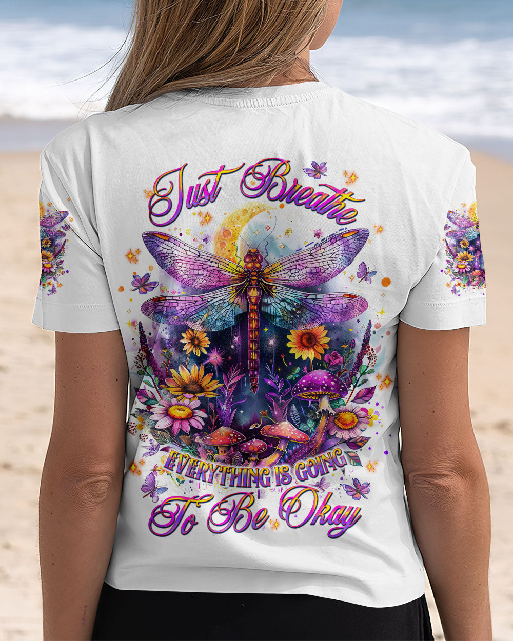 JUST BREATHE DRAGONFLY ALL OVER PRINT  - TLNT2301252