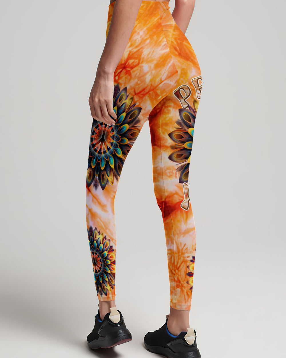 PEACE Y'ALL FLOWER TIE DYE ALL OVER PRINT - TLNT2306235